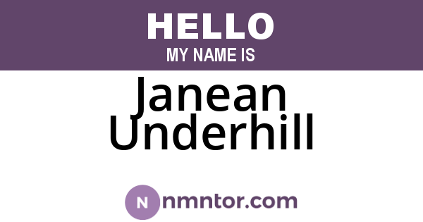 Janean Underhill