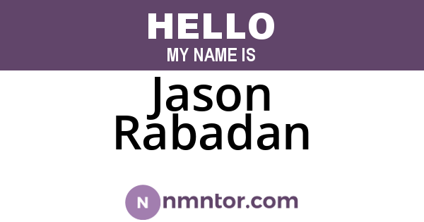 Jason Rabadan