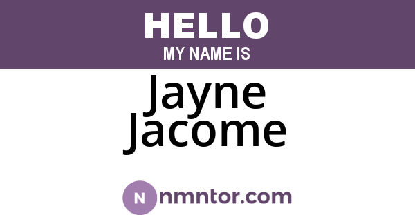 Jayne Jacome