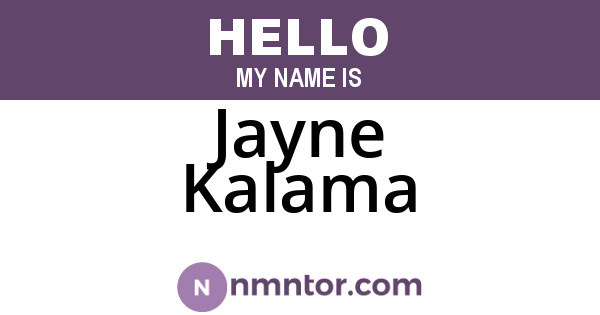 Jayne Kalama