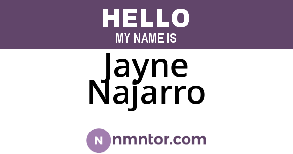 Jayne Najarro