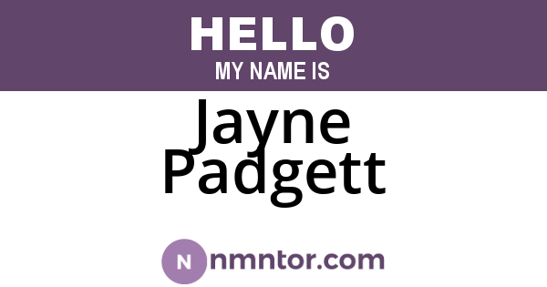 Jayne Padgett