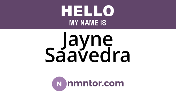 Jayne Saavedra