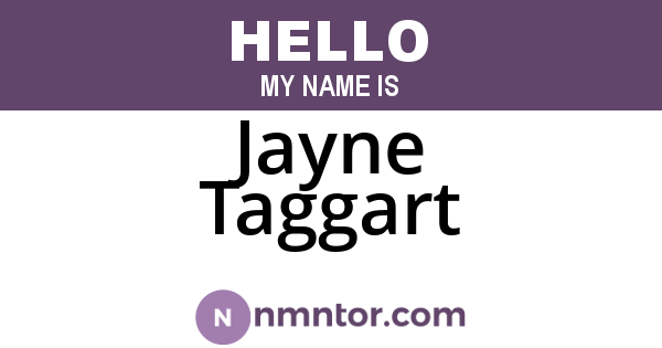 Jayne Taggart