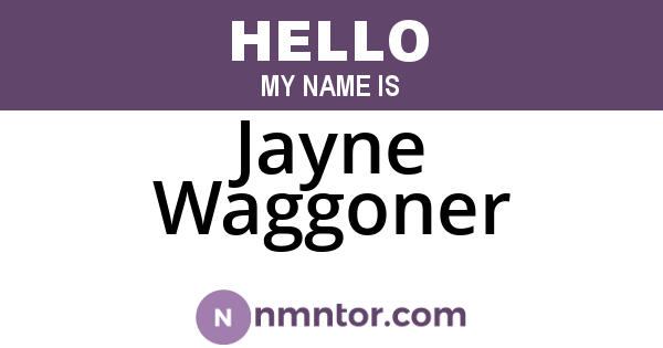 Jayne Waggoner