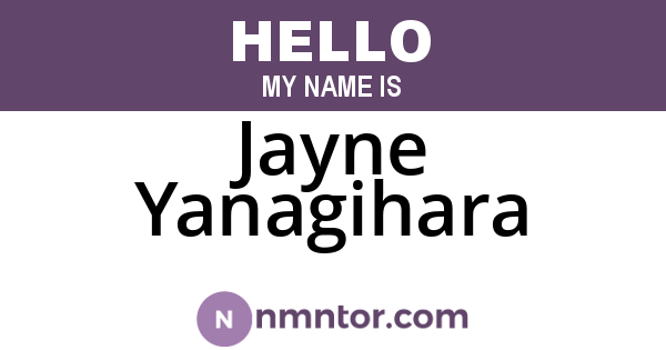 Jayne Yanagihara