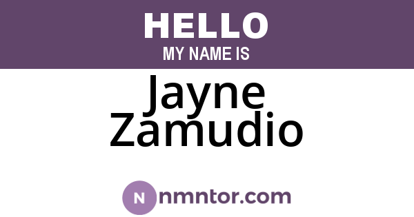 Jayne Zamudio
