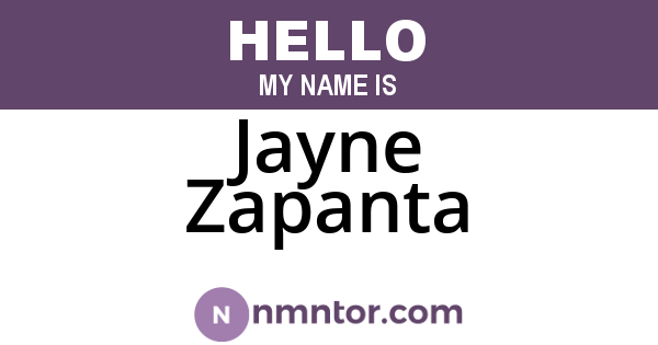Jayne Zapanta