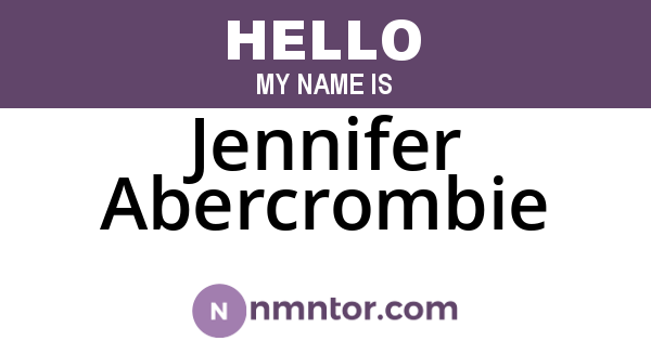 Jennifer Abercrombie