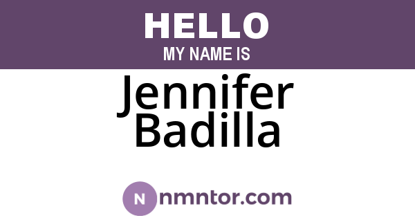 Jennifer Badilla