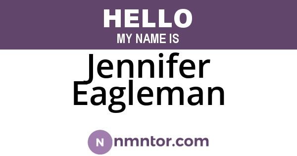 Jennifer Eagleman
