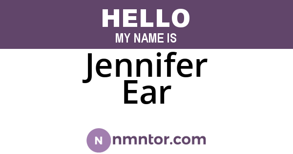 Jennifer Ear