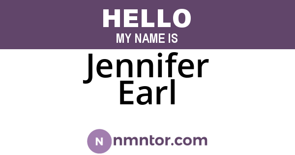 Jennifer Earl