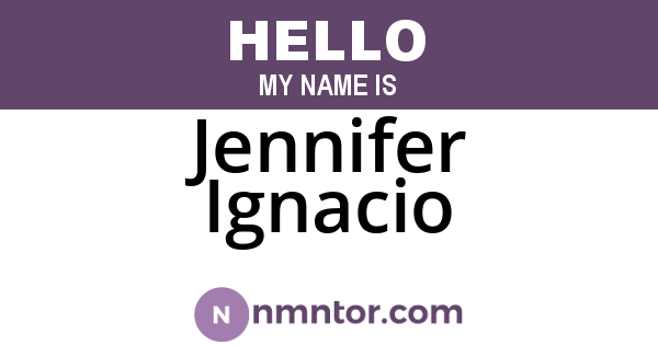 Jennifer Ignacio