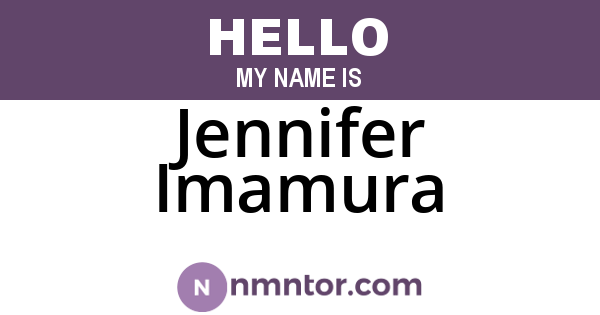 Jennifer Imamura