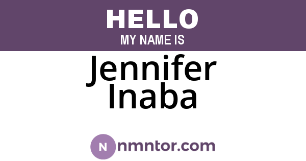 Jennifer Inaba