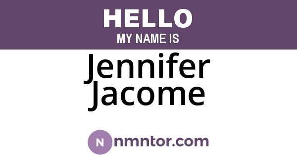 Jennifer Jacome