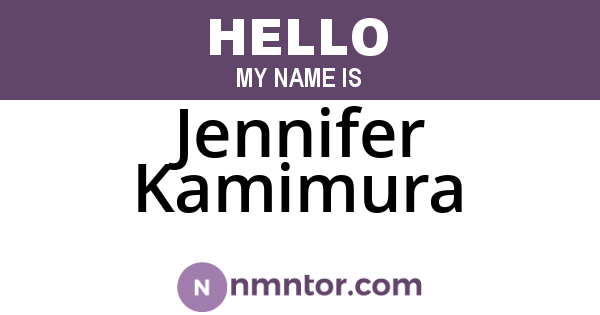 Jennifer Kamimura