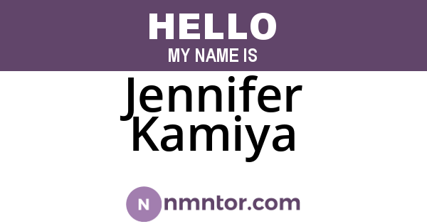 Jennifer Kamiya