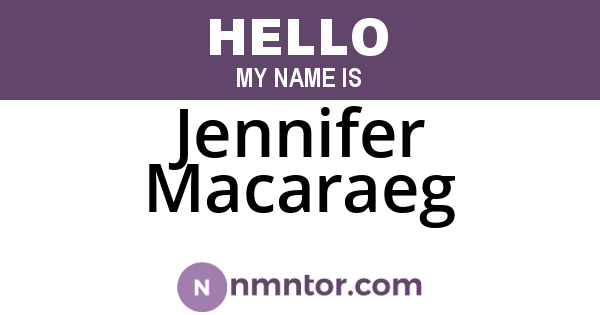 Jennifer Macaraeg