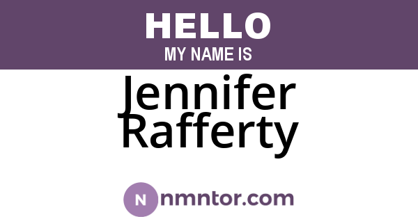 Jennifer Rafferty