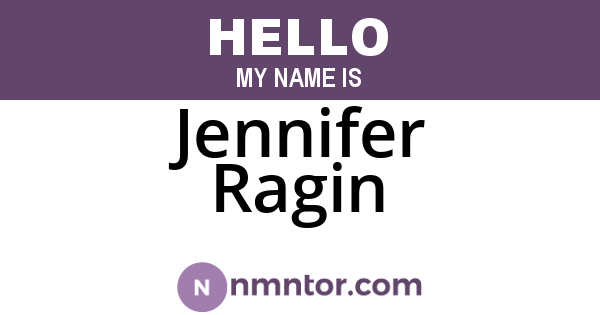 Jennifer Ragin