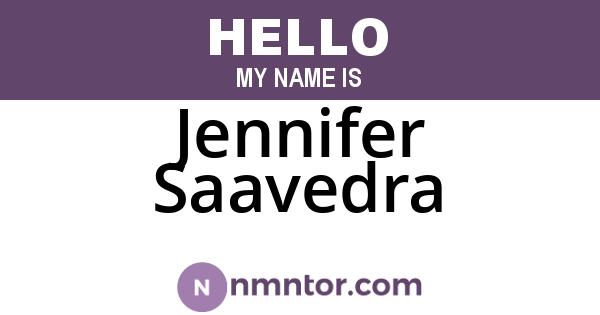 Jennifer Saavedra