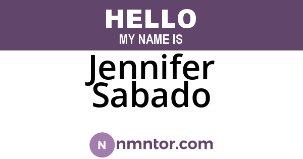 Jennifer Sabado