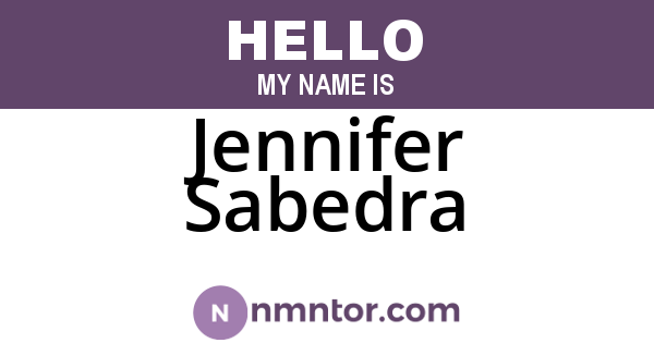 Jennifer Sabedra