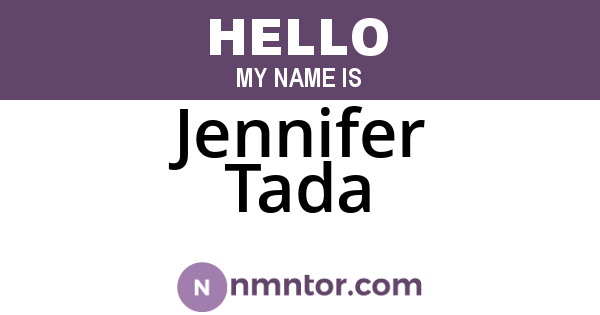 Jennifer Tada
