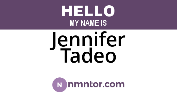 Jennifer Tadeo