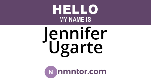 Jennifer Ugarte