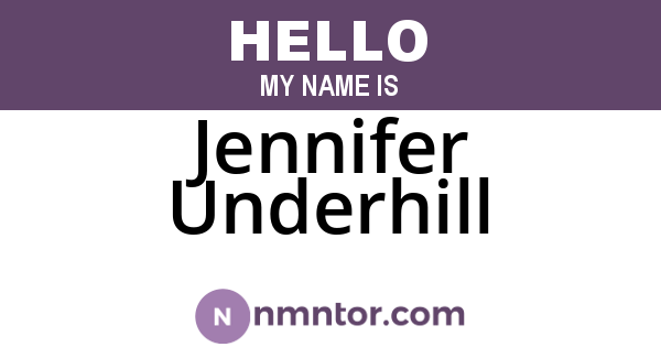 Jennifer Underhill