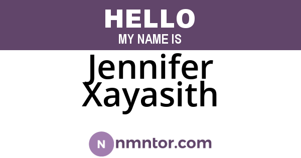 Jennifer Xayasith