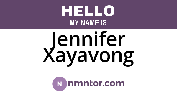 Jennifer Xayavong
