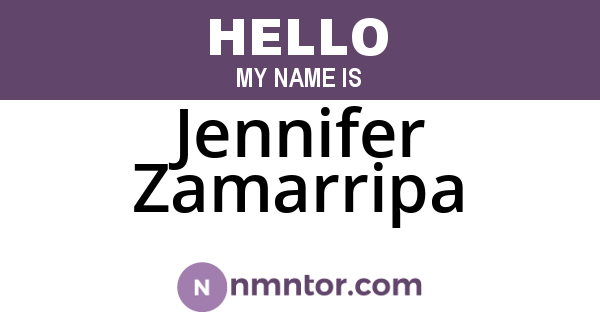 Jennifer Zamarripa