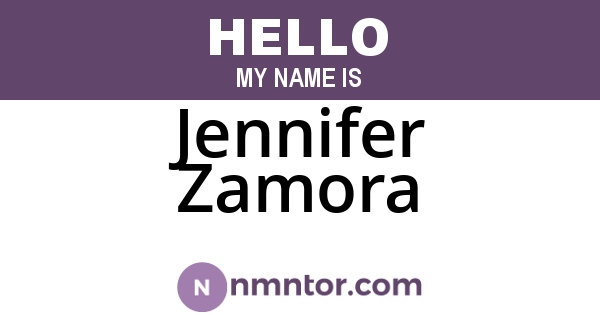 Jennifer Zamora