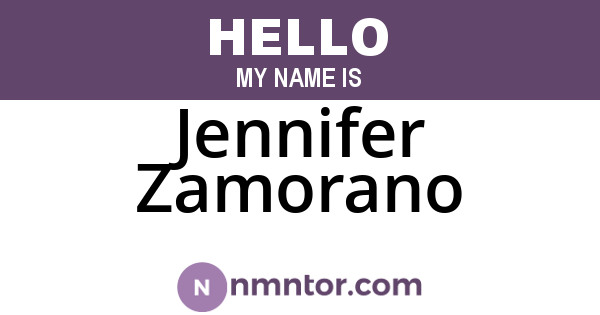 Jennifer Zamorano