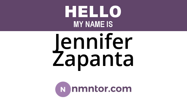 Jennifer Zapanta