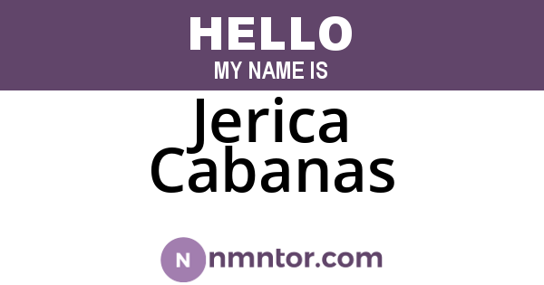 Jerica Cabanas