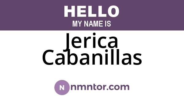 Jerica Cabanillas