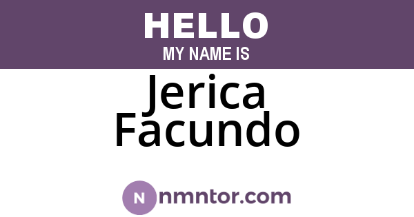 Jerica Facundo