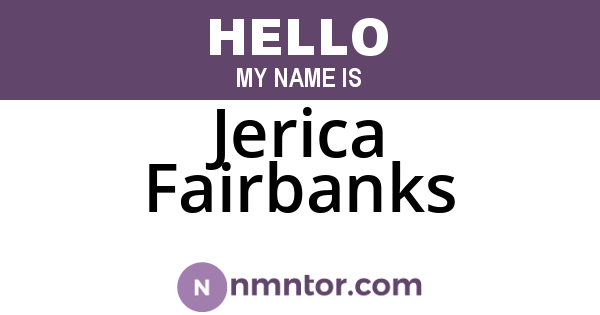 Jerica Fairbanks