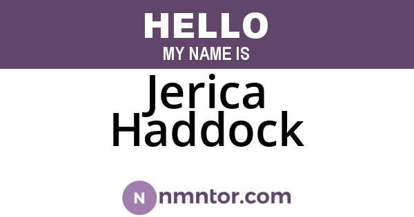 Jerica Haddock