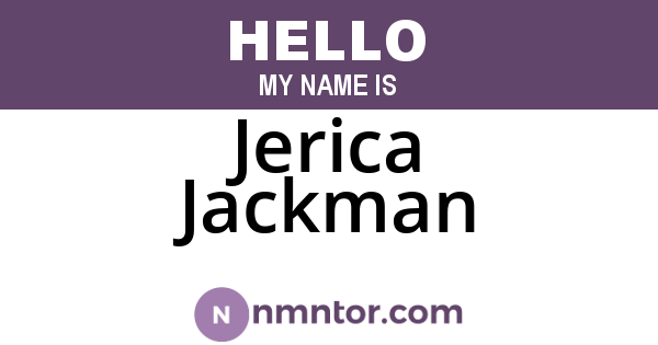 Jerica Jackman