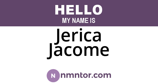 Jerica Jacome