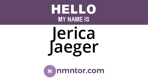 Jerica Jaeger