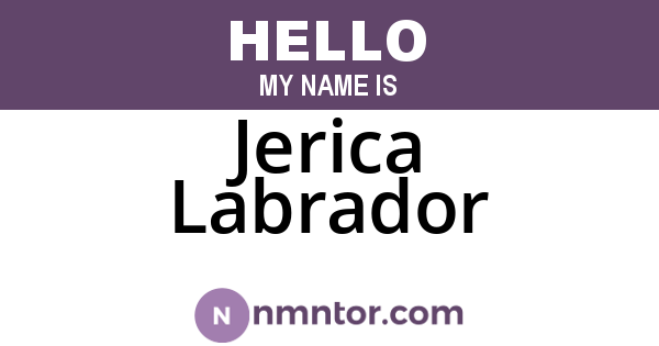Jerica Labrador