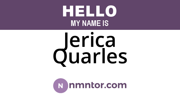 Jerica Quarles