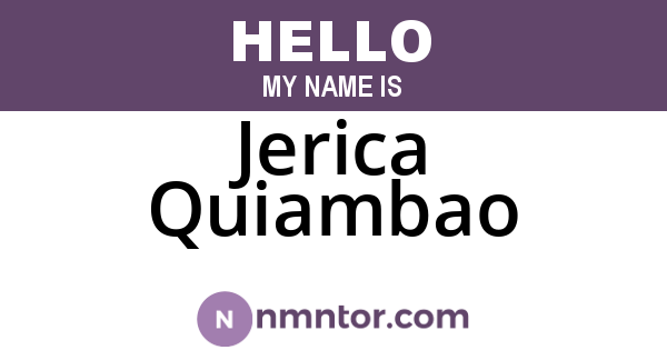 Jerica Quiambao